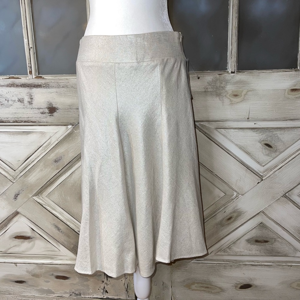 E.C.I. NWT New York A-Line metallic circle skirt size 4